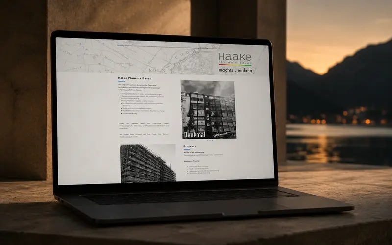 Haake Planen + Bauen – Website · Planning & Construction